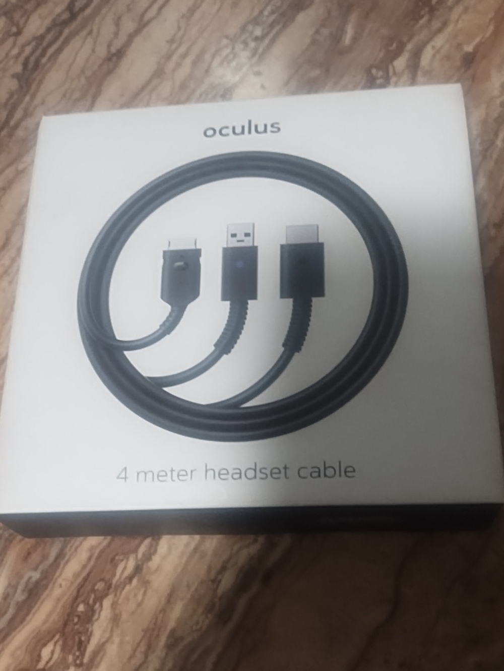 Oculus 4 Meter Headset Cable - Black